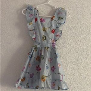 Stella Bella Spring Floral Pinafore Dress